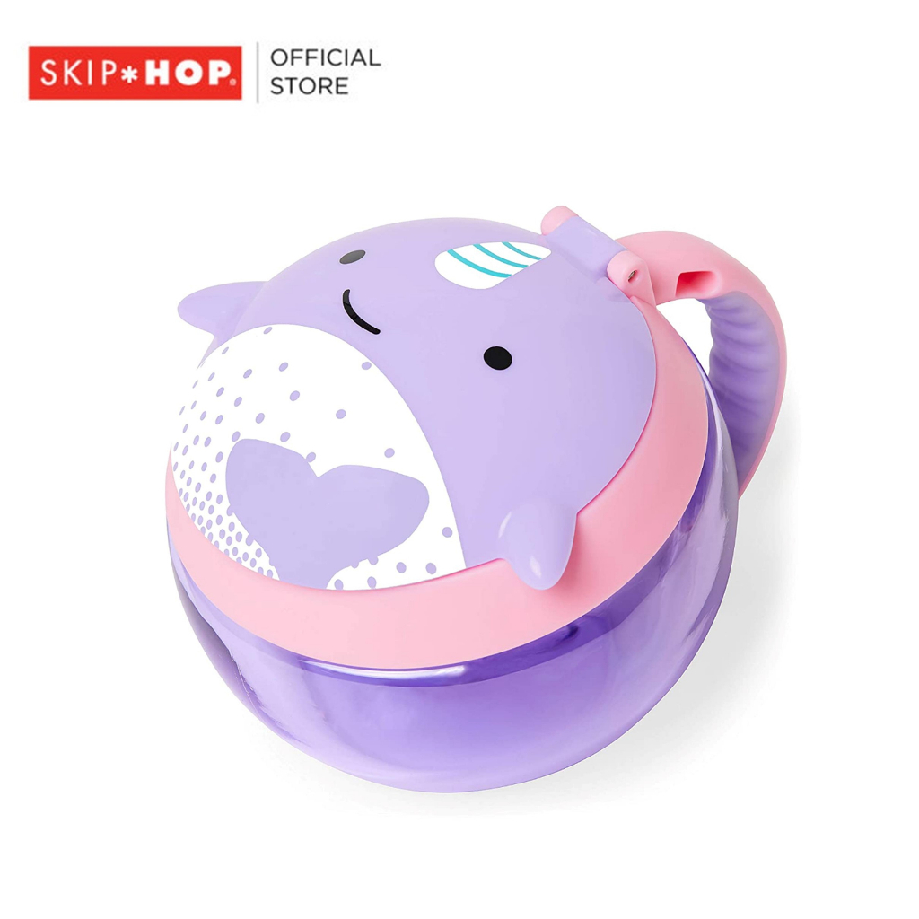 [ใช้ 2 โค้ดลดเพิ่ม] Skip Hop Zoo Snack Cup กระปุกใส่ขนม มีฝาเปิด/ปิด ขนาด 222 มล. (ลายใหม่)