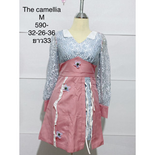 เดรสสั้น THE CAMELLIA SIZE M มือหนึ่งป้ายห้อย