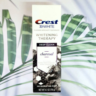 63% OFF ราคา Sale!! EXP: 02/23 ยาสีฟัน 3D White™ Toothpaste Whitening Therapy Charcoal Deep Clean 116g (Crest®)