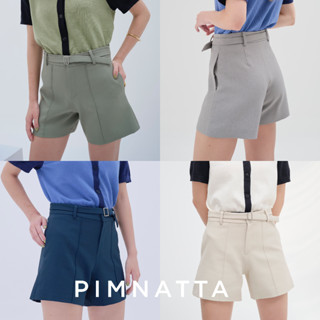 Pimnatta Jeremy Shorts (สินค้าพร้อมส่ง🛒) กางเกงขาสั้น+เข็มขัด แบรนด์ IG เก็บทรงสวย ใส่สบาย