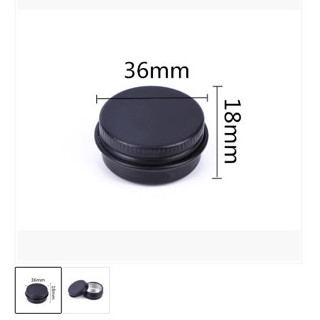 ตลับลิป อลูสีดำ 10 ชิ้น 10 g 3.6*1.8 cm 000209-10BALU