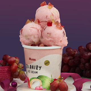 [MUSESS89 ลด130]Crimson Seedless Grape Sorbet  ไอศครีมองุ่นแดงไร้เมล็ด 16oz.