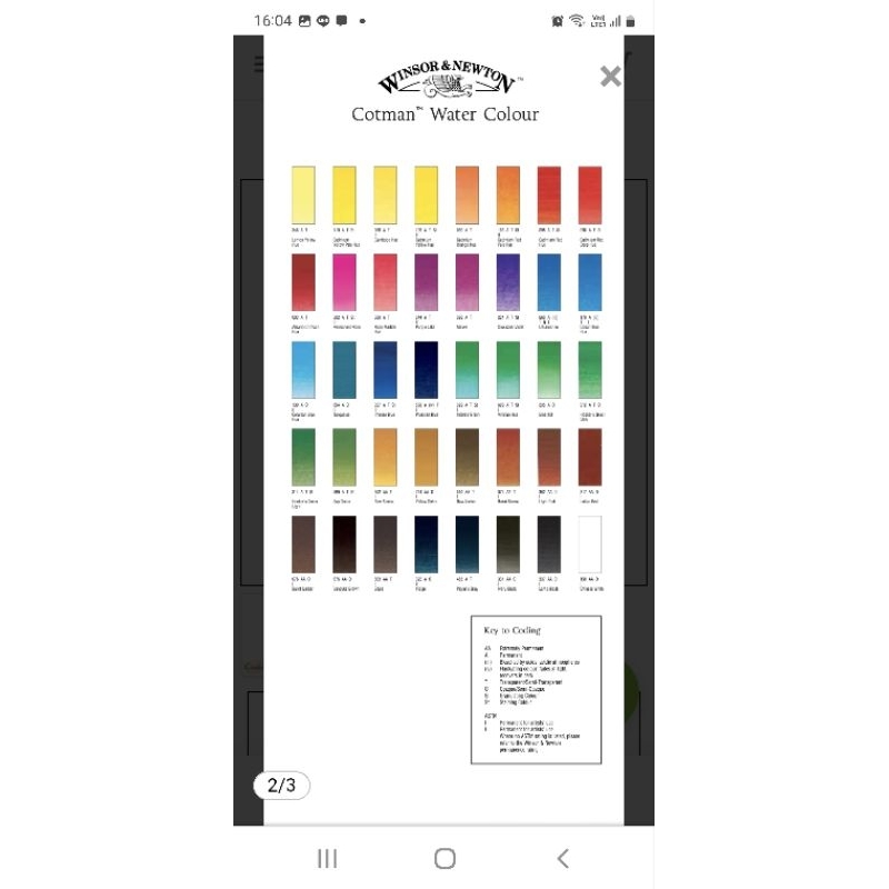 สีน้ำ winsor&newton วินเซอร์