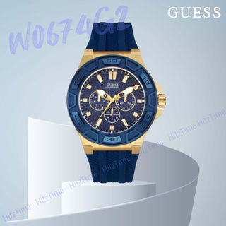 นาฬิกา Guess นาฬิกาข้อมือผู้ชาย รุ่น W0674G2 45mm นาฬิกาแบรนด์เนม สินค้าขายดี Watch Guess ของแท้ พร้อมส่ง