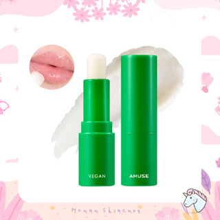 AMUSE Vegan Green Lip Balm #01 Clear