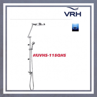 #VRH#ชุดฝักบัวRAIN SHOWERปรับ2ระดับ วาล์วเดี่ยวแบบติดผนัง พร้อมหัวฝักบัวขนาด8”และฝักบัวมือถือขนาด2.5”#FJVHS-115QHS