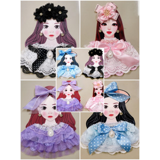 ผู้หญิงตกแต่งเสื้อผ้า แต่งกระเป๋า ขนาด15ซม(ไม่มีกาวรีด)