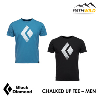 เสื้อยืด BLACK DIAMOND CHALKED UP TEE – MEN เป็น ORGANIC COTTON ผสมเส้นใยสเป็นเด็กซ์ เนื้อผ้านุ่ม มีความยืดหยุ่นดี