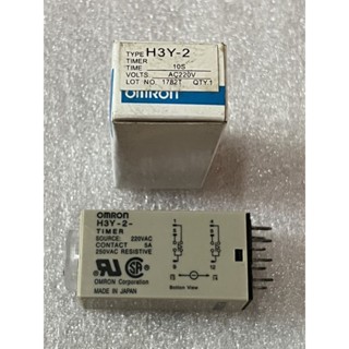 H3Y-2 OMRON (220V) Delay Timer Time Relay 0-10Sec With Base