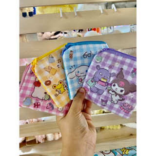 กระเป๋าใส่เหรียญ สะพายข้างสายยาว มีซิป ลาย sanrio