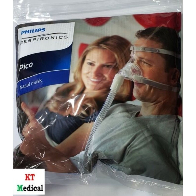 หน้ากาก CPAP Mask Philips Respironics รุ่น Pico Nasal Mask ของแท้ 100% มาพร้อมกับ เบาะยางครอบจมูก ขนาด S/M, L และ XL