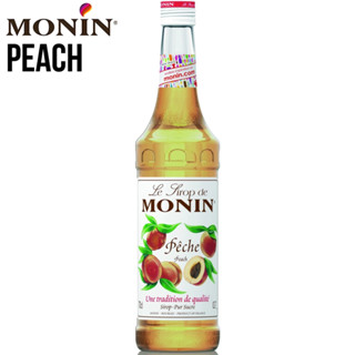 (AI-Market) น้ำเชื่อม MONIN กลิ่น “Peach” บรรจุขวด 700 ml ไซรัป โมนิน กลิ่น พีช (Peach Syrup 700 ml.)