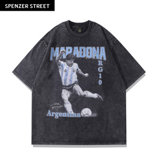 Spenzer.street | 🔥Maradona tee เสื้อโอเวอร์ไซส์ เสื้อผ้าสตรีท เสื้ออปป้า เกาหลี เสื้อy2k ทราวิส 2pac ฮิต 2023 มาใหม่