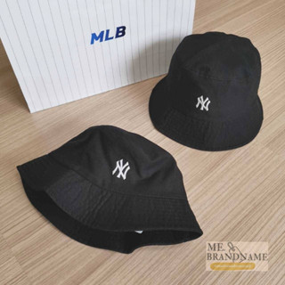 ของแท้ 💯%  MLB rookie bucket hat หมวกปีก logo เล็ก NY สีดำ 🖤🖤