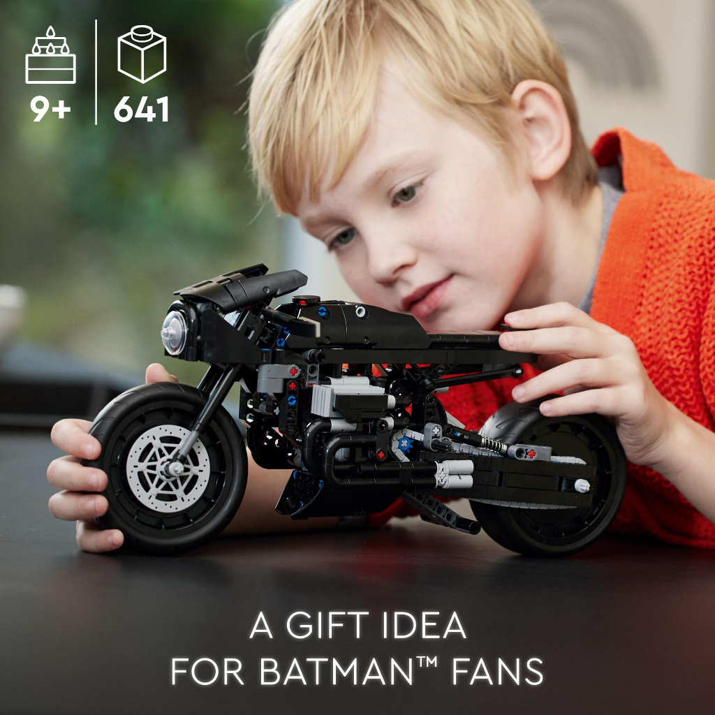 LEGO Technic 42155 THE BATMAN BATCYCLE Building Toy Set (641 Pieces ...