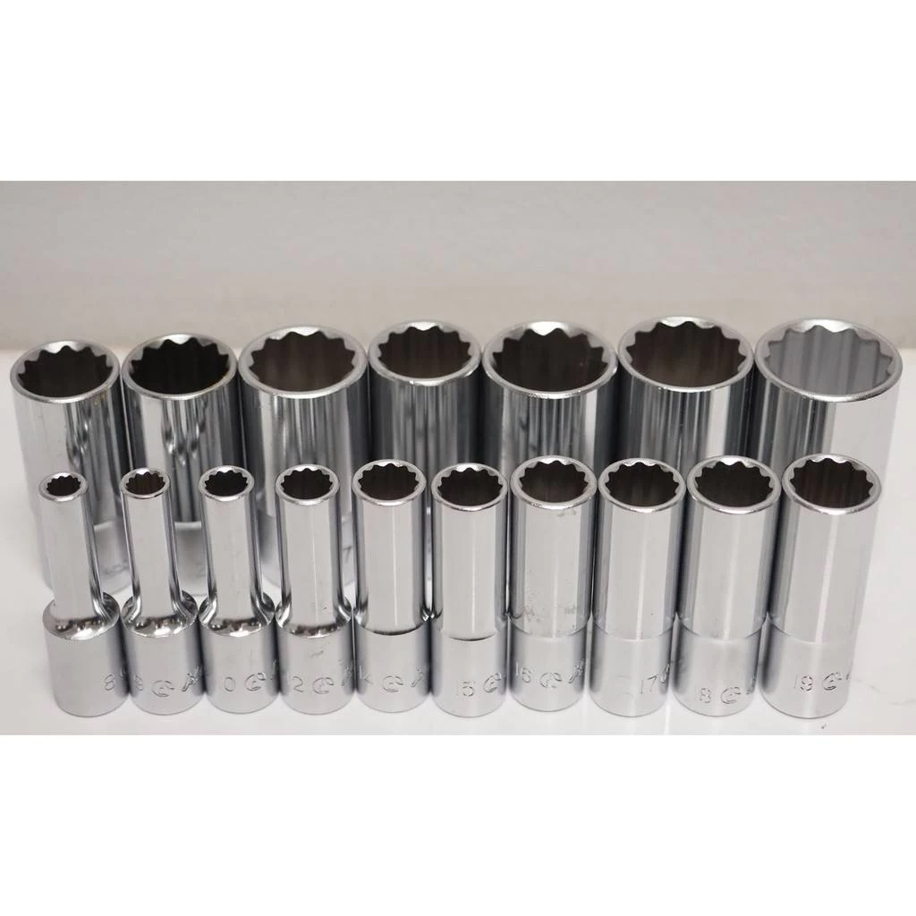HANS ลูกบล็อกยาว 12เหลี่ยม 4หุล(1/2") เบอร์8-32มิล