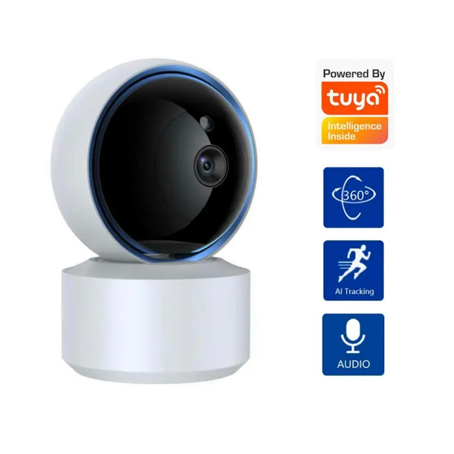 พร้อมส่ง Tuya กล้อง IP WIFI ในร่ม360 ° Dome Home Security กล้อง Night Vision Baby Monitor กล้องวงจรป
