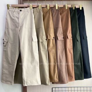 [#205] กางเกงขายาว“ทรงช่างDickies2”ฟรีไซส์เอวสม็อค24-30 นิ้วใส่ได้ชายหญิง(ถ่ายจากสินค้าขายจริง)