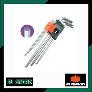 ประแจหกเหลี่ยมโอซาก้า S2 ยาวพิเศษ PUMPKIN (แพ็ค 9 ชิ้น)รุ่น PTT-HK9XL28502