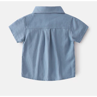 พร้อมส่ง เสื้อเชิ๊ตเด็ก เกาหลี แขนสั้น เสื้อเชิ๊ตเด็กผู้ชาย