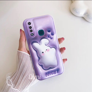 เคสนิ่มเงาภาพ3D 3มิติ ลายคุโรมิ ลายกระต่าย สำหรับรุ่นออปโป้A57(4G) A5s A52020 A15 A16 A31 A53 A54 A77s A95 Reno5 Reno7z