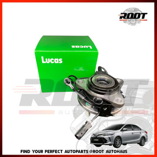 LUCUS ลูกปืนล้อหน้า ติดดุม + ปลั๊ก ABS TOYOTA VIOS YARIS ปี 13-17 เบอร์ LHB010SP / LHB090SP มี ABS 1 ลูก RH