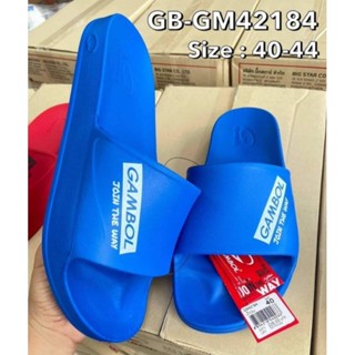 (สีฟ้า)Gambol GM42184รองเท้าแตะแบบสวม งานขึ้นรูปไม่มีขอบไร้รอยต่อ