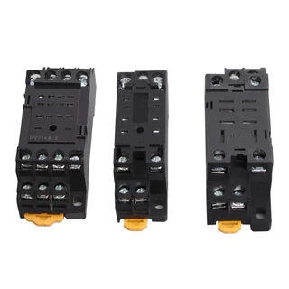 om Relay my4 มีไฟ 12vdc 12vac 24vdc 24vac 220vac ราคาต่อชิ้นรีเลย์และ ส ราคาชุด