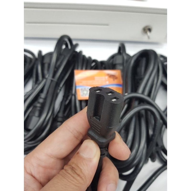 สายไฟ IEC320 แบบ C14 to C15 (มีร่อง) 1.8M สายหนา3x1sqmm. สำหรับคอมพิวเตอร์ เซิฟเวอร์ มอนิเตอร์