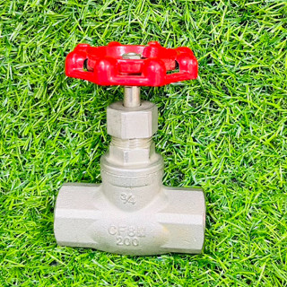 โกลบวาล์ว วาล์วควบคุมน้ำ วาล์ว 200PSI (Globe Valve) แบบเกลียว สแตนเลส316