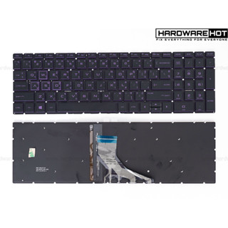 KEYBOARD HP PAVILION 15-CX 15-DK สีม่วง TH-EN