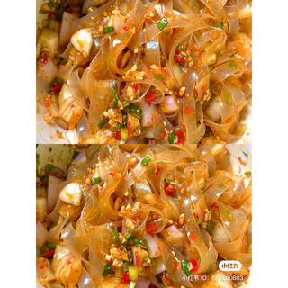 วุ้นเส้นถั่วเขียว เหนียวนุ่ม อร่อย ซุปหม้อไฟ ซอสเย็น 200g龙大绿豆粉皮