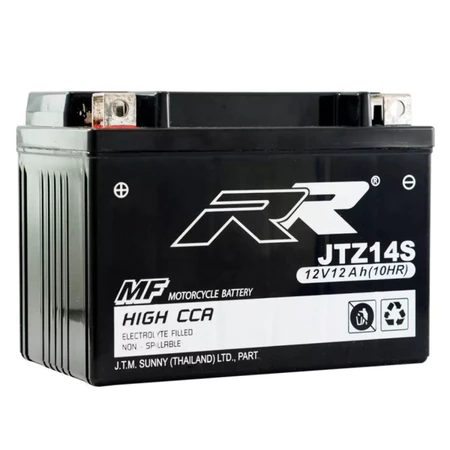 แบต BIGBIKE Ytz14s แบตเตอรี่ RR แบตมอเตอร์ไซค์ บิ๊กไบค์ RR JTZ14S 12V HondaXadv 750 Vtx 700 Nc700 Nc750x Ctx1300 vf