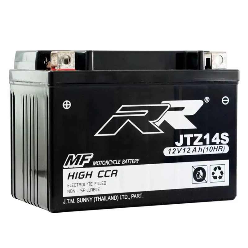 แบต BIGBIKE Ytz14s แบตเตอรี่ RR แบตมอเตอร์ไซค์ บิ๊กไบค์ RR JTZ14S 12V HondaXadv 750 Vtx 700 Nc700 Nc750x Ctx1300 vf