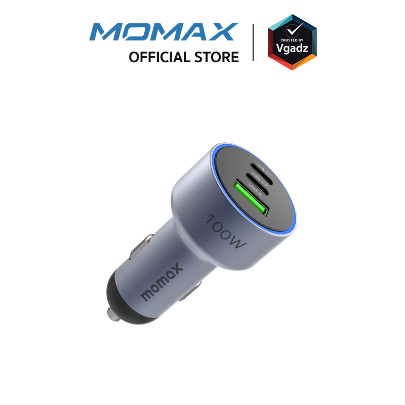 Momax รุ่น MoVe 100W Triple-Port Car Charger ที่ชาร์จในรถยนต์