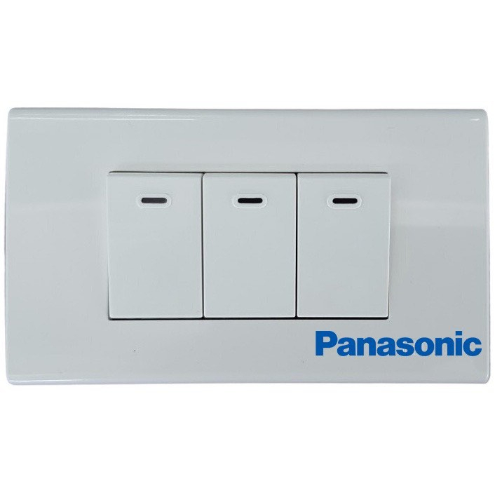 PANASONIC ครบชุด2x4 ชุดปลั๊กกราวด์1ที่ สวิทช์1ตัว มือ 1 พร้อมส่ง