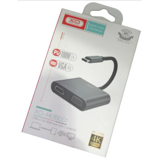 Type-C 4 IN 1 HDMI/VGA/USB3.0/PD Charging XO # XO-HUB001