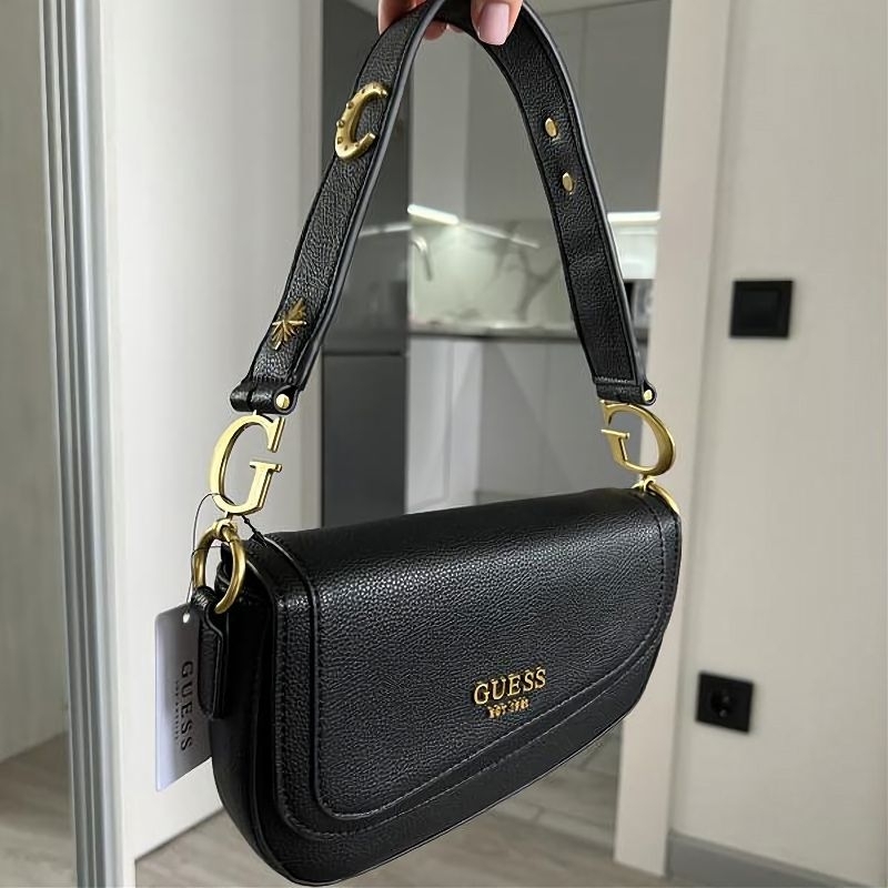 🌈พร้อมส่ง GUESS คลอใหม่ กระเป๋า​ทรงพอช สาย​ 2 เส้น