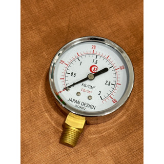 เกจวัดแรงดัน (มีขนาด3/4kg) เลือกขนาดตอนกดสั่งซื้อ เกจ์วัดกำลังอัด (Pressure Gauge) แบบแห้ง เกลียวออกล่าง แท้ ส่งไว