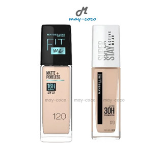 ถูก/แท้/ส่งฟรี รองพื้น Maybelline Fit Me Matte Poreless Superstay Active Wear รองพื้นเมย์เบลลีน รองพื้นเนื้อแมท กันน้ำ