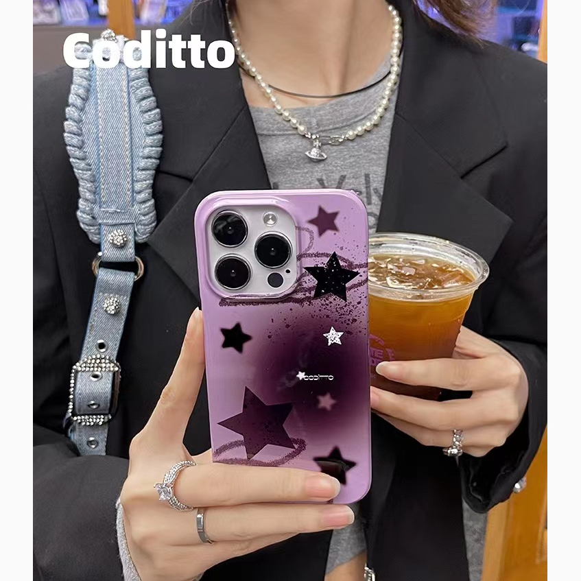 🔥ส่งจากไท🔥เคสไอโฟน 14 11 13 ins ดาว Star สาว แฟชั่น fashion เป็นที่นิยม เคส for iphone 12 11 pro max