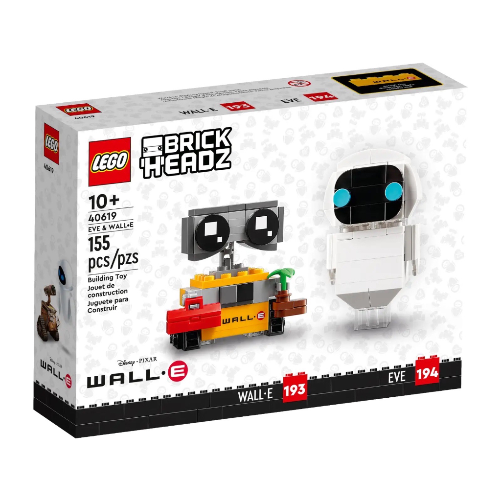 Lego 40619 EVE & WALL•E (Brick Headz) #lego40619 by Brick DAD