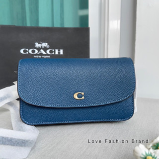 👑ผ่อน0%~แท้100%👑True blue กระเป๋าสะพาย COACH C4815 Hayden Crossbody In Pebble Leather