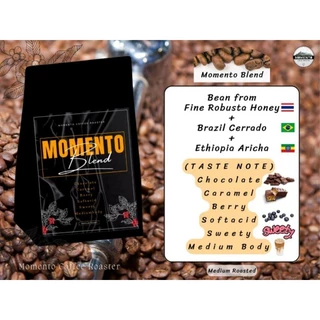 Momento Blend เมล็ดกาแฟคั่วกลาง Specialty Fine Robusta + Brazil + Ethiopia