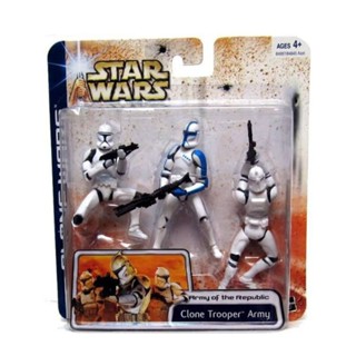 Star Wars Clone Wars Clone Trooper Army (Blue) Starwars Hasbro สตาร์วอร์ส