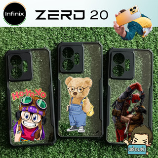 เคส  Ultra Hybrid ขอบยางกันกระแทก ฝาหลังใส (คละลาย) สำหรับ Infinix Zero 20