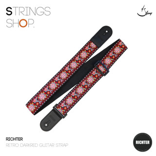 สายสะพาย Richter Retro Darkred Guitar Strap (1772)