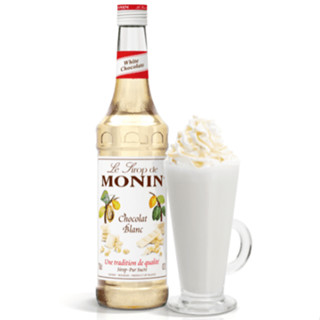 (KoffeeHouse) น้ำเชื่อม MONIN กลิ่น “White Chocolate” โมนิน ไซรัปไวท์ช็อกโกแลต Monin White Chocolate Syrup บรรจุ 700 ml.