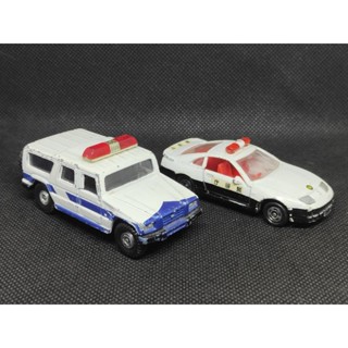 Tomica รถตำรวจ 2002 Toyota Mega Cruiser &amp; 1990 Nissan Fairlady Z.