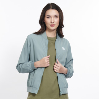 BODY GLOVE Womens BASIC Bomber Jacket 2023 แจ็กเก็ตผู้หญิง สีเทา